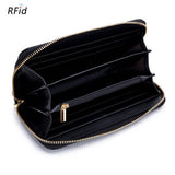 Zipper Tassel Anti-Theft Brush Leather Wallet_Cwab3731