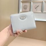 Minimalist Crackle Bifold Wallet With Zipper_Cwab06218