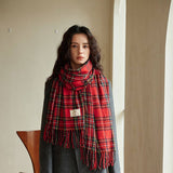 PLAID COLORBLOCK SCARF CLASSIC WINTER WRAP_CWASC2347