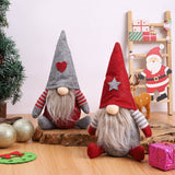 CHRISTMAS FACELESS OLD MAN ELF FIGURINE DECORATION_CWMM2918