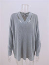Pullover Temperament Commuter V-Neck Sweater
