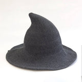 Cwah1676_Regular Foldable Knitted Halloween Witch Hat