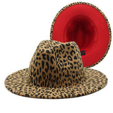 DOUBLE SIDED LEOPARD PRINT WOOL JAZZ HAT_CWAH2561