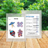 CUTE DOODLE TATTOO STICKERS COLORFUL FIREWORK SET_CWMM8357