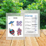 CUTE DOODLE TATTOO STICKERS COLORFUL FIREWORK SET_CWMM8357