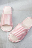 Vertical Stripe Comfy Home Shoes Indoor Slippers