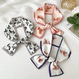 2024 New Style Bow Floral Striped Scarf_Cwasc0711