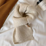 CUTE KNIT SCARF UNISEX SOLID COLOR NECK WARMER_CWASC1509