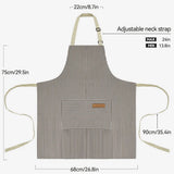 Cwmm1812_Striped Pocket Apron For The Working Household
