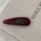 Faux Leather Geometric Bb Clip Elegant Hairpin_Cwaha08051