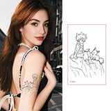 PRINCE BOY ROSE FOX PLANET TATTOO STICKERS_CWMM8267