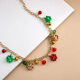 CHRISTMAS COLORFUL BELL CREATIVE NICHE NECKLACE_CWAJE1861