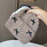 NEW AUTUMN AND WINTER BOW KNITTED HAT_CWAB2913