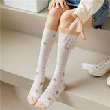 RETRO COLOR BLOCKED BREATHABLE MID CALF SOCKS_CWMS0648