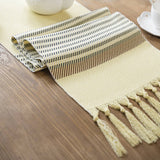 HOUNDSTOOTH TASSEL STYLISH TABLE RUNNER_CWMM1007