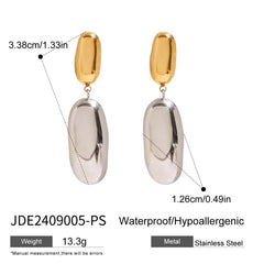 Waterdrop Cuff Bracelet Stud Earrings Set