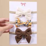 CORDUROY BOW BABY HEADBAND SET FOR GIRLS_CWAHA6751