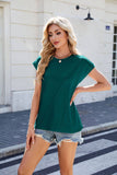 Solid Color Crew Neck Fashion Short-Sleeved Shirt