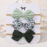 COTTON LINEN BOW HEADBAND SET FOR BABIES_CWAHA6742