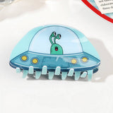 ACRYLIC UFO HAIR CLAW ELEGANT ALIEN SHARK CLIP_CWAHA1637