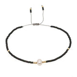 HAND WOVEN FASHIONABLE RICE BEADS BRACELET_CWAB4621