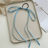 Women Bow Tassel Elastic Hair Rope_Cwaha1078