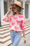 Valentines Day Pullover Sweater With Heart