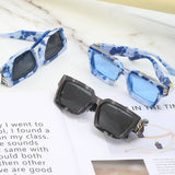 SUNGLASSES FASHION SQUARE FRAME SUNGLASSES GLASSES_CWASG0557