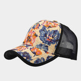 STYLISH FLORAL STRAW CAP UNISEX SUMMER SUN HAT CWAH1576