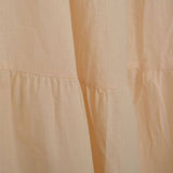 COTTON AND LINEN MAXI SKIRT WITH PLEATED HEM_CWBSS0381
