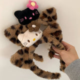 SWEET AND COOL LEOPARD PRINT HEADBAND HAIRPIN_CWAHA4034