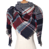 PLAID TRIANGLE SCARF FOR FALL WINTER WHOLESALE_CWASC0110