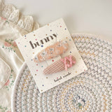 Fabric Flower Hair Clip Elegant Side Bang Pin_Cwaha08325