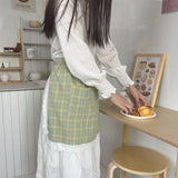 BOW LACE SKIRT AND HALF BODY APRON_CWMM5796