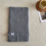 100% WOOL KNITTED STRIPED SCARF SOFT WARM_CWASC2305