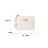 Minimalist Bow Zipper 2-Fold Wallet_Cwab06261