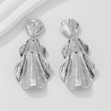 SIMPLE AND ELEGANT TEMPERAMENT RUFFLE EARRINGS_CWMM3226