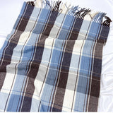 PLAID TASSEL SCARF FOR WOMEN RETRO WINTER WARMTH_CWASC1454