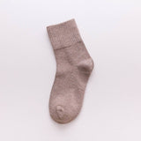 NEW SOLID COLOR HIGH CUFF WOMENS MID CALF SOCKS_CWMS1392