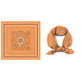 FAUX SILK PAISLEY PRINT SCARF VINTAGE NECK WRAP_CWASC0654