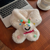 Cute And Funny All-Match Thick Warm Cross Scarf_Cwasc1504