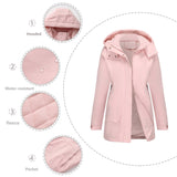 Windproof And Warm Long Hiking Jacket