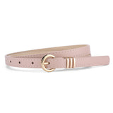 Vintage Leather Skinny Womens Belt