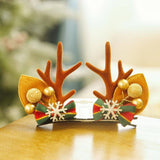 CHRISTMAS CUTE ELK ANTLER HEAD ORNAMENT HAIRPIN_CWAHA3372