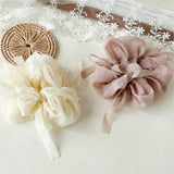 Oversized Chiffon Ribbon Scrunchie Hair Tie Women_Cwaha07537