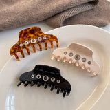 Unique Curved Acetate Claw?Large Hair Volume Grip