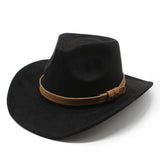 SUEDE COWBOY FEDORA WOOL FELT HAT UNISEX_CWAH2521
