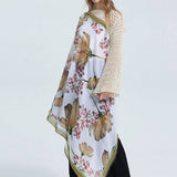 SATIN GOLD TRIMMED SCARF FOR WOMEN SHAWL_CWASC0685