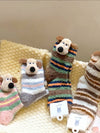Cute Puppy Fleece 3D Slouchy Floor Socks_Cwms03223