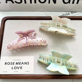 RHINESTONE STARFISH HAIR CLAW SWEET ACETATE CLIP_CWAHA6018